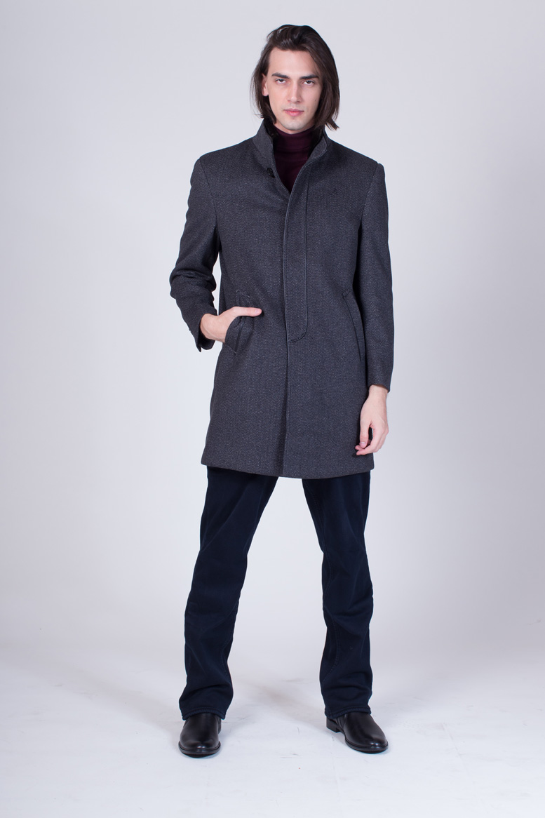 Cashmere Coat Men Grey