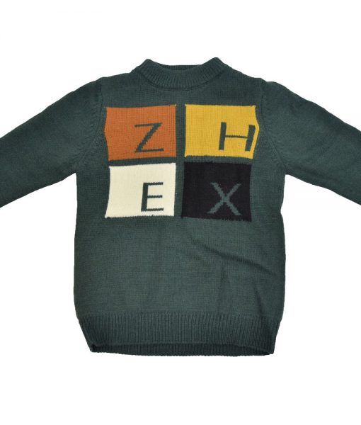 Sweater Wool Thick Kids Alphabet Pattern-094K adalah Sweater Anak yang Terbuat dari Bahan Wol Berkwalitas yang membuat anak anda tetap hangat saat